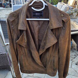 Faux leather textured MotoB Jacket Small